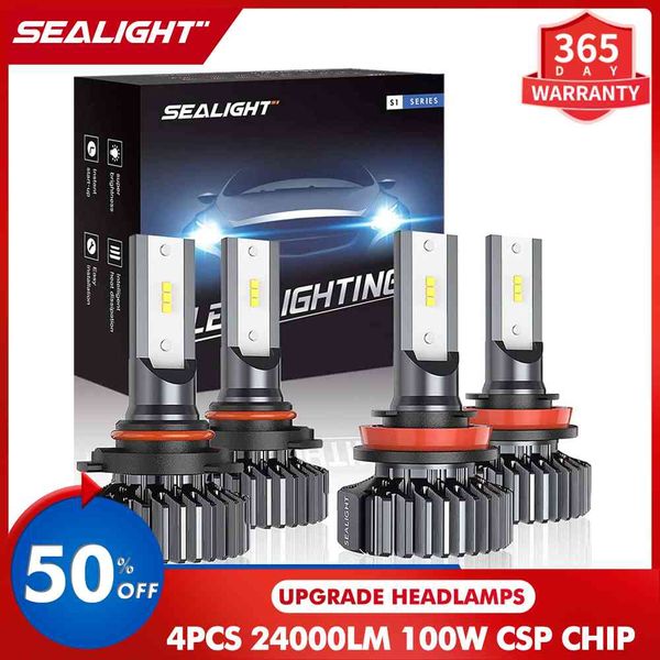 sealight upgrade 4pc 9005 and h11 led headlight bulbs 24000lm 100w high low beam combo csp chips canbus led headlamp 6000k white
sealight upgrade 4pc 9005 and h11 led headlight bulbs 24000lm 100w high low beam combo csp chips canbus led headlamp 6000k white