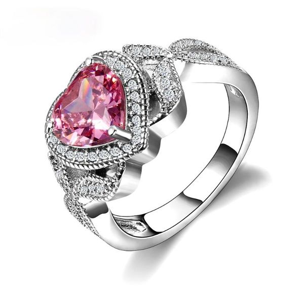 wedding rings charm silver color women's jewelry ring multicolor heart pink cubic zircon for women engagement birthstone, Slivery;golden
wedding rings charm silver color women's jewelry ring multicolor heart pink cubic zircon for women engagement birthstone, Slivery;golden