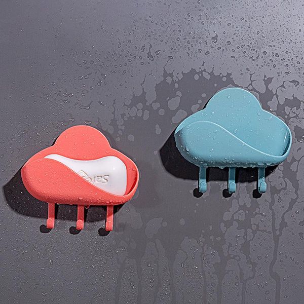 1pcs creative cloud soap holder plastic sink sponge drain box with three wall hanging hook cleaning brush case bathroom supplies dishes
1pcs creative cloud soap holder plastic sink sponge drain box with three wall hanging hook cleaning brush case bathroom supplies dishes
