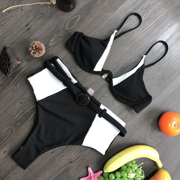 women's swimwear jnzfxes 2021 summer patchwork bikinis swimsuits women push up biquini bathing suit padded beach wear lyc78, White;black
women's swimwear jnzfxes 2021 summer patchwork bikinis swimsuits women push up biquini bathing suit padded beach wear lyc78, White;black