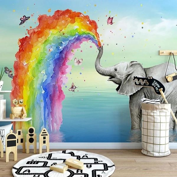 wallpapers custom mural wallpaper animal hand painted cartoon rainbow elephant wall children room kindergarten bedroom decorat waterproof
wallpapers custom mural wallpaper animal hand painted cartoon rainbow elephant wall children room kindergarten bedroom decorat waterproof
