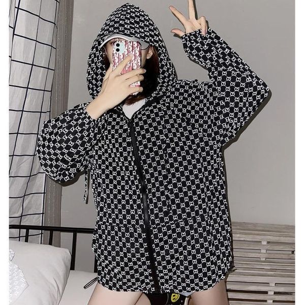 women's jackets tide brand printed fashion reflective letters jacket spring/summer 2021 loose hooded windbreaker, Black;brown
women's jackets tide brand printed fashion reflective letters jacket spring/summer 2021 loose hooded windbreaker, Black;brown