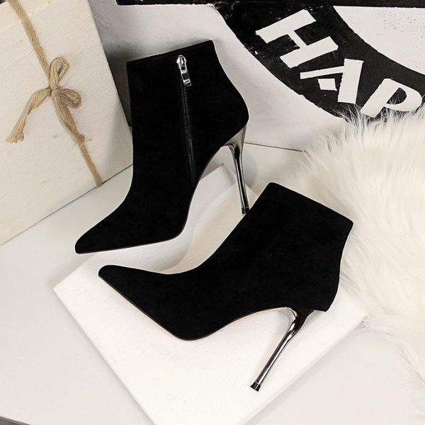 dress shoes women heels spring autumn winter short boots velvet red high chaussure femme zapatos mujer, Black
dress shoes women heels spring autumn winter short boots velvet red high chaussure femme zapatos mujer, Black