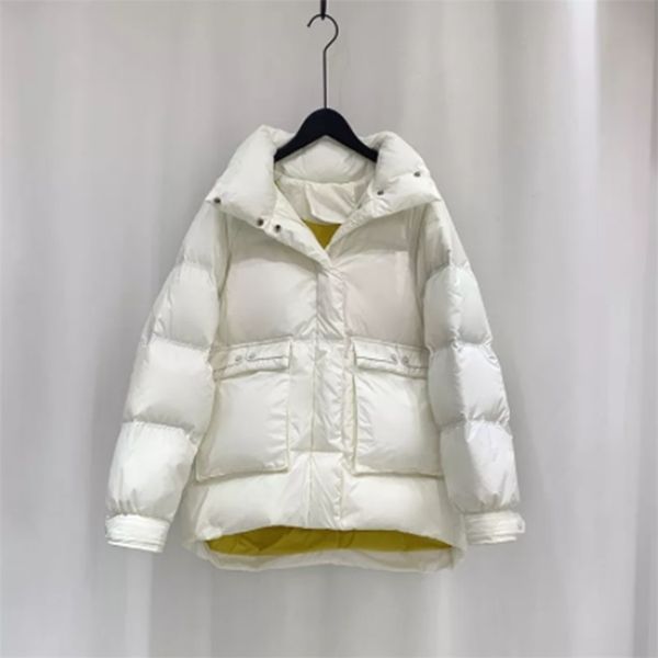 stand collar women's down jacket short fashion winter bread coat female white duck down casual wild women's clothing 210819, Black
stand collar women's down jacket short fashion winter bread coat female white duck down casual wild women's clothing 210819, Black