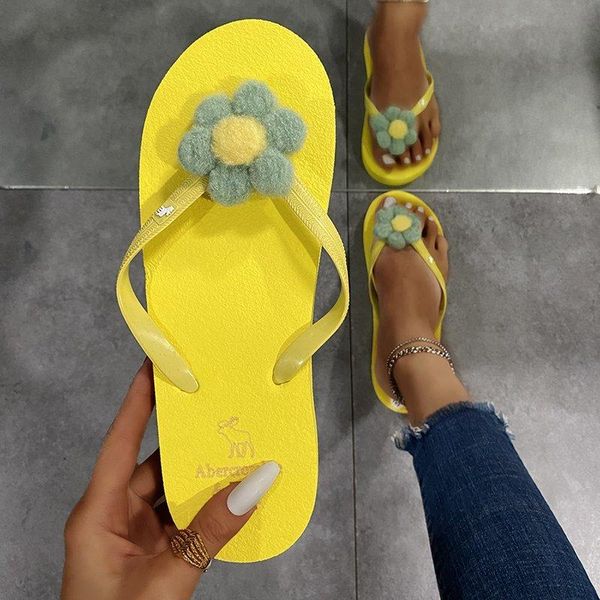 summer woman clip toe comfortable slippers solid flat flower decoration non slip flip flops casual beach female shoes, Black
summer woman clip toe comfortable slippers solid flat flower decoration non slip flip flops casual beach female shoes, Black