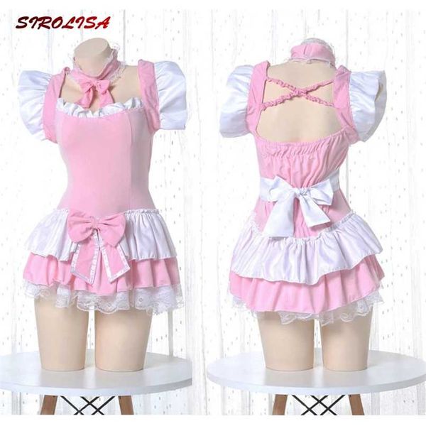 lolita dress cute pink ruffle maid outfit japanese girl cosplay costumes daily apron uniform skirt set kawaii nightdress 211118, Red;black
lolita dress cute pink ruffle maid outfit japanese girl cosplay costumes daily apron uniform skirt set kawaii nightdress 211118, Red;black