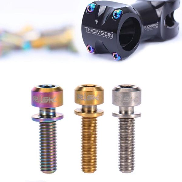 tools 6pcs titanium alloy bicycle stem bolt mountain bike ultralight screw with washers gasket
tools 6pcs titanium alloy bicycle stem bolt mountain bike ultralight screw with washers gasket