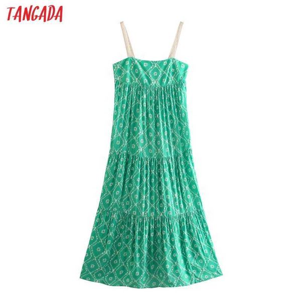 tangada women green floral print lace strap patchwork long dress sleeveless backless summer fashion dresses vestido 4n74 210609, Black;gray
tangada women green floral print lace strap patchwork long dress sleeveless backless summer fashion dresses vestido 4n74 210609, Black;gray