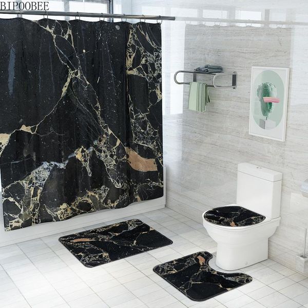 marble printed shower curtain black bathroom curtains set pedestal non-slip carpet toilet lid cover bath mats rugs home decor
marble printed shower curtain black bathroom curtains set pedestal non-slip carpet toilet lid cover bath mats rugs home decor