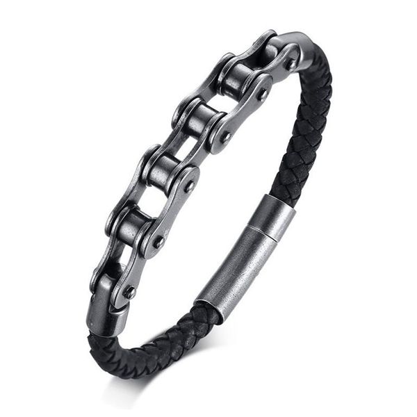 link, chain motorcycle men bracelet stainless steel retro jewelry wide hand accessories wristband male bangles, Black
link, chain motorcycle men bracelet stainless steel retro jewelry wide hand accessories wristband male bangles, Black