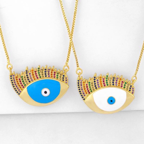 pendant necklaces rainbow gold filled for women crystal evil eye cz cubic zirconia statement jewelry nkeq62, Silver
pendant necklaces rainbow gold filled for women crystal evil eye cz cubic zirconia statement jewelry nkeq62, Silver