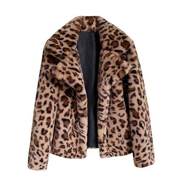 women's fur & faux autumn winter coat women fashion leopard print loose short windbreaker lamb elegant jackets female overcoat, Black
women's fur & faux autumn winter coat women fashion leopard print loose short windbreaker lamb elegant jackets female overcoat, Black