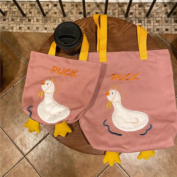 fashion women travel casual tote large capacity ladies shopping shoulder bags cute embroidered duck student girls canvas handbag
fashion women travel casual tote large capacity ladies shopping shoulder bags cute embroidered duck student girls canvas handbag