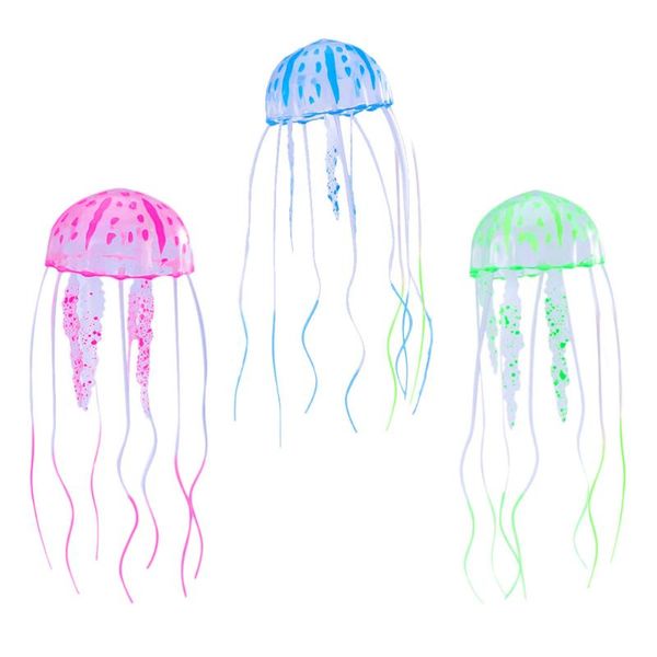 3pcs small size glowing artificial jellyfish lifelike fake jellyfishes ornament for fish tank aquarium (pink+green+blue) decorations
3pcs small size glowing artificial jellyfish lifelike fake jellyfishes ornament for fish tank aquarium (pink+green+blue) decorations