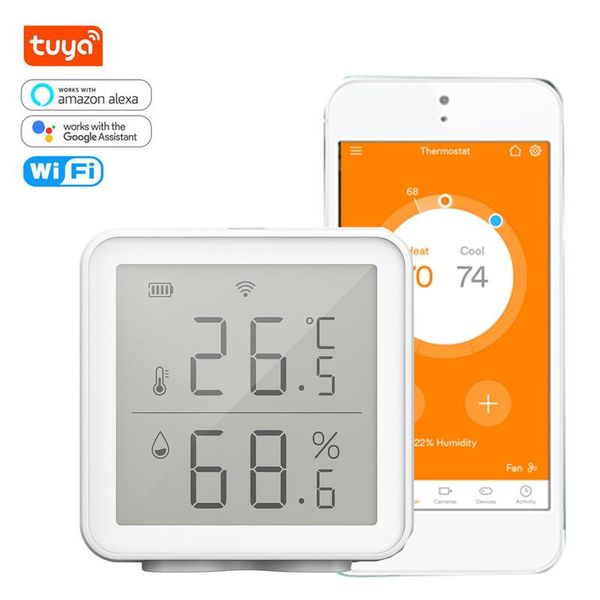 smart home control wifi digital temperature and humidity sensor works with alexa google
smart home control wifi digital temperature and humidity sensor works with alexa google