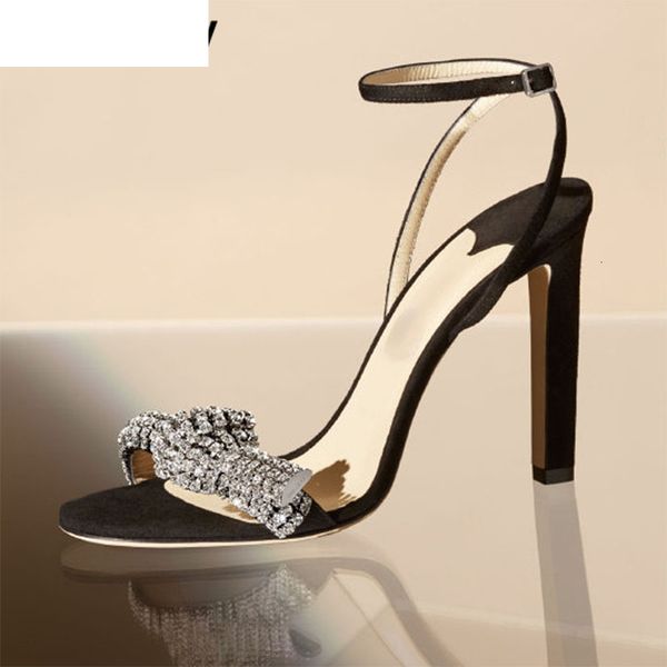 sandals women crystal bow knot high heel bling summer dress party wedding shoes woman ankle strap zapatos de mujer 1n7e, Black
sandals women crystal bow knot high heel bling summer dress party wedding shoes woman ankle strap zapatos de mujer 1n7e, Black