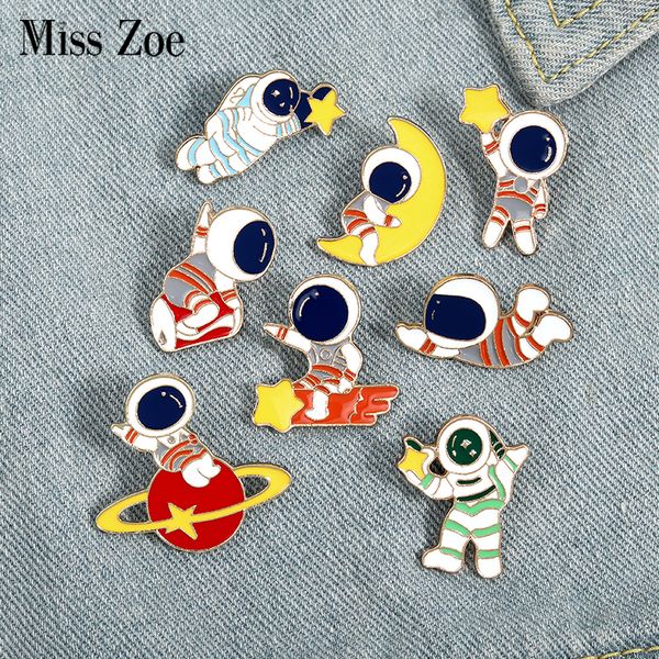 astronaut baby enamel pin custom travel in space brooches bag lapel pin badges planet moon star meteor jewelry gift for kidsdio chan contact, Silver
astronaut baby enamel pin custom travel in space brooches bag lapel pin badges planet moon star meteor jewelry gift for kidsdio chan contact, Silver