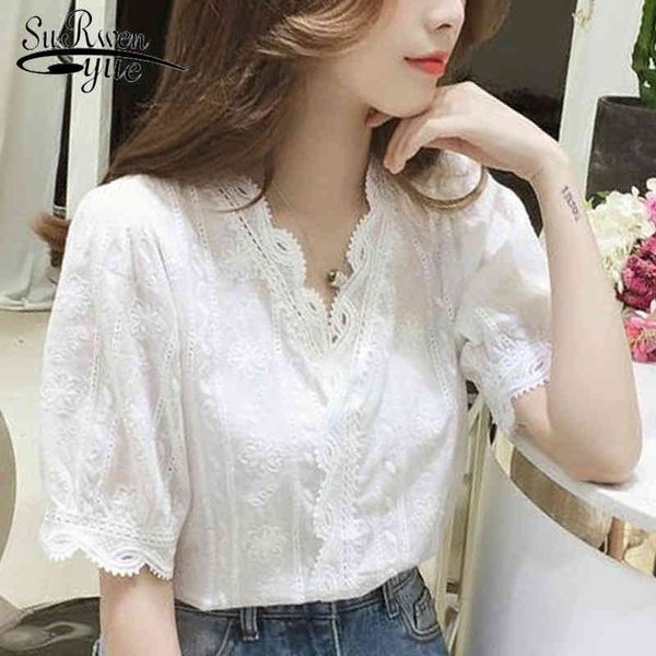 fashion summer lace women blouse party women clothing short sleeve v-neck elegant white womens and blouses 5137 50 210518
fashion summer lace women blouse party women clothing short sleeve v-neck elegant white womens and blouses 5137 50 210518