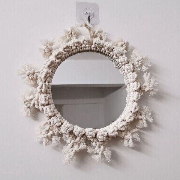 mirrors handmade macrame wall hanging round tapestry for apartment living room bedroom baby nursery home decor
mirrors handmade macrame wall hanging round tapestry for apartment living room bedroom baby nursery home decor