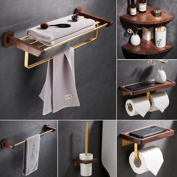 bath accessory set 052 mahogany plus brushed gold bathroom accessories punch-towel rack bar toilet paper holder hardware
bath accessory set 052 mahogany plus brushed gold bathroom accessories punch-towel rack bar toilet paper holder hardware
