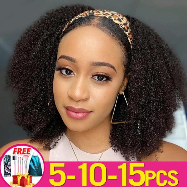 lace wigs 5-10-15 pcs glueless afro kinky curly silk headband wig bulk sale 180% human hair wholesale brazilian half for black women, Black;brown
lace wigs 5-10-15 pcs glueless afro kinky curly silk headband wig bulk sale 180% human hair wholesale brazilian half for black women, Black;brown