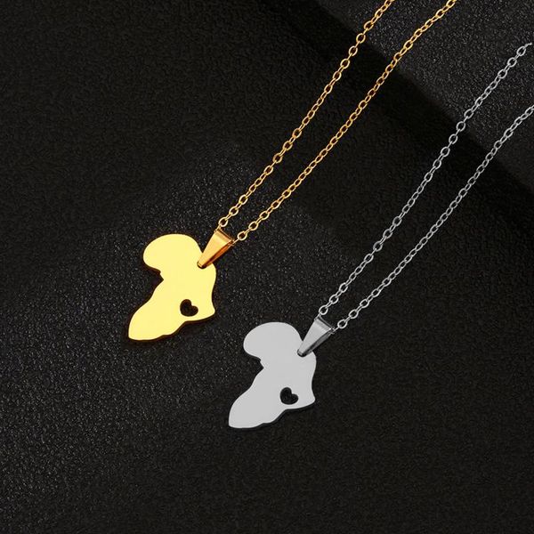pendant necklaces fashionable titanium smooth heart hollow gold coat africa map modelling trumpet female necklace, Silver
pendant necklaces fashionable titanium smooth heart hollow gold coat africa map modelling trumpet female necklace, Silver