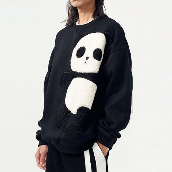 men's hoodies & sweatshirts loose plus velvet hoodie men panda print pullover casual lamb wool coat for autumn winter mens sweatshirt, Black
men's hoodies & sweatshirts loose plus velvet hoodie men panda print pullover casual lamb wool coat for autumn winter mens sweatshirt, Black