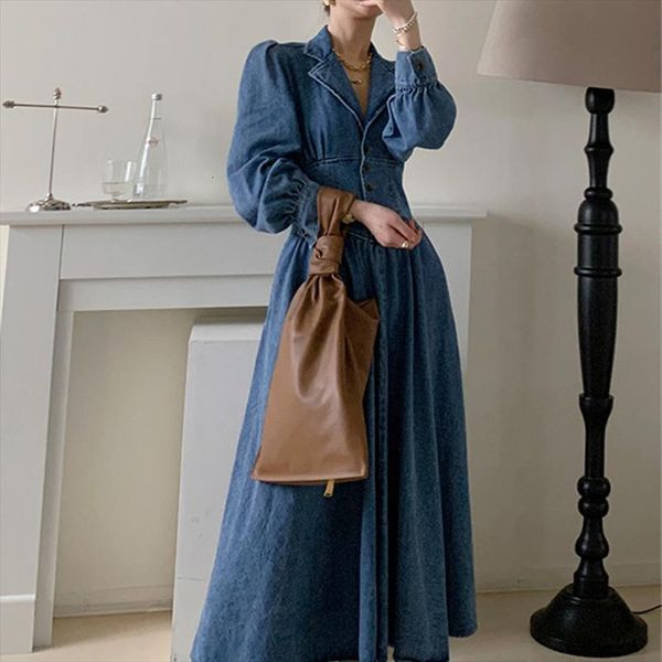 retro chic all match single women dress breasted classic basic denim elegant fashion termperament long early spring, Black;gray
retro chic all match single women dress breasted classic basic denim elegant fashion termperament long early spring, Black;gray