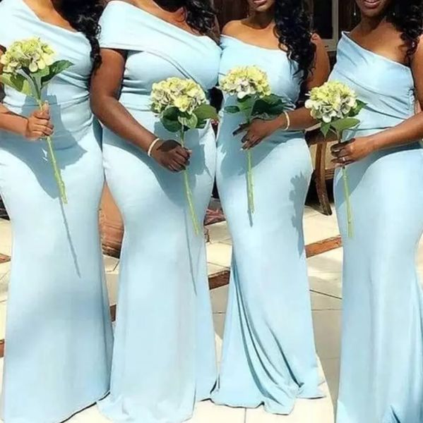 light blue bridesmaid dresses mermaid 2022 one shoulder satin floor length african plus size maid of honor gown country wedding formal eveni, White;pink
light blue bridesmaid dresses mermaid 2022 one shoulder satin floor length african plus size maid of honor gown country wedding formal eveni, White;pink