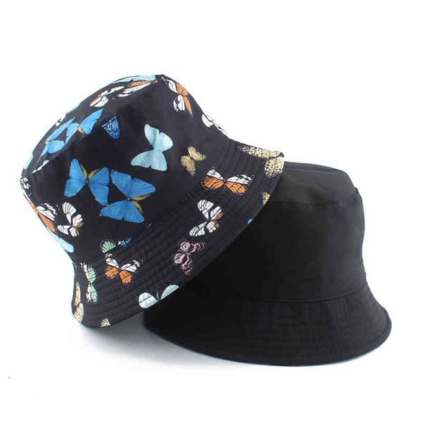 fashion women butterfly print fisherman hat panama reversible bucket hats hip hop fishing cap, Blue;gray
fashion women butterfly print fisherman hat panama reversible bucket hats hip hop fishing cap, Blue;gray