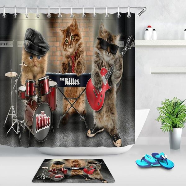 shower curtains modern creative cat orchestra fabric bath curtain waterproof polyester for bathroom with 12pcs plastic hooks
shower curtains modern creative cat orchestra fabric bath curtain waterproof polyester for bathroom with 12pcs plastic hooks