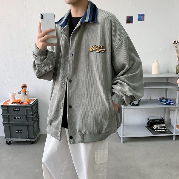 women's jackets black letter corduroy baseball jacket spring autumn 2021 all-match korean harajuku loose bomb hip hop streetwear, Black;brown
women's jackets black letter corduroy baseball jacket spring autumn 2021 all-match korean harajuku loose bomb hip hop streetwear, Black;brown