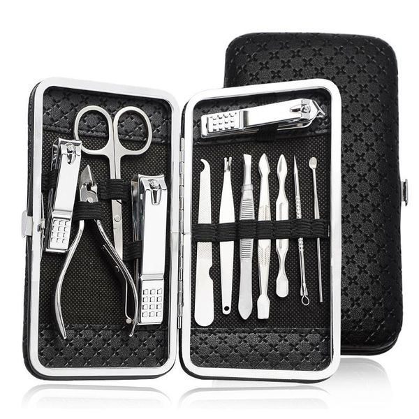 nail art kits manicure pedicure set clippers 12pcs stainless steel kit tools for cutter with portable case wh9
nail art kits manicure pedicure set clippers 12pcs stainless steel kit tools for cutter with portable case wh9