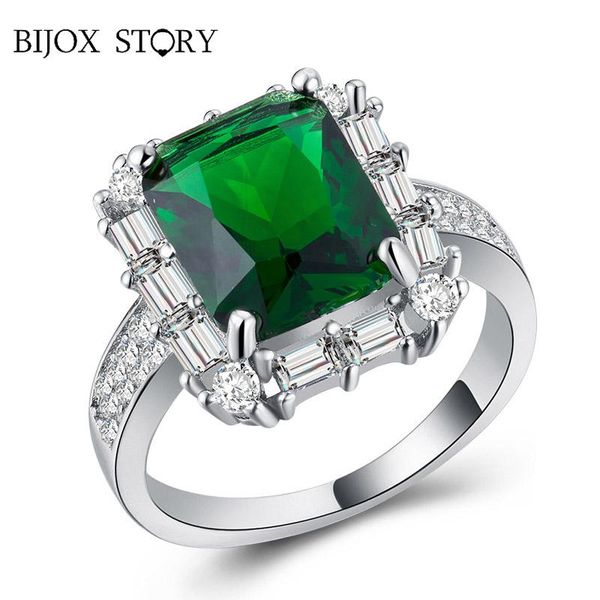 925 sterling silver jewellery ring with geometric shaped emerald for women wedding engagement party rings sizes 6-10 cluster, Golden;silver
925 sterling silver jewellery ring with geometric shaped emerald for women wedding engagement party rings sizes 6-10 cluster, Golden;silver