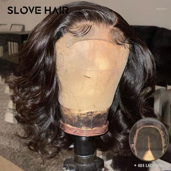 150% short loose wave 4x4 lace part human hair wigs for women natural plucked remy brazilian middle ratio bleached slove hair1, Black;brown
150% short loose wave 4x4 lace part human hair wigs for women natural plucked remy brazilian middle ratio bleached slove hair1, Black;brown