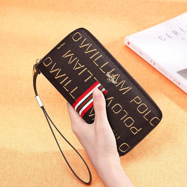card holders fashionable and lady bank bag long multi - functional purse, Brown;gray
card holders fashionable and lady bank bag long multi - functional purse, Brown;gray