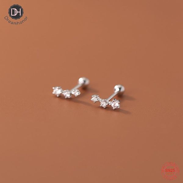 stud dreamhonor solid 925 sterling silver curved crystal zircon wedding earrings for girls gold/silver, Golden;silver
stud dreamhonor solid 925 sterling silver curved crystal zircon wedding earrings for girls gold/silver, Golden;silver