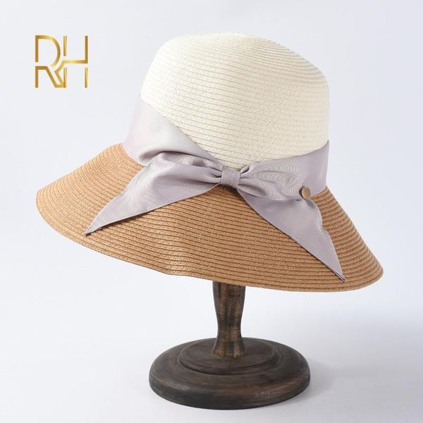 summer autumn female contrast colors bow straw hat foldable sunscreen sun elegant leisure beach wide brim hats, Blue;gray
summer autumn female contrast colors bow straw hat foldable sunscreen sun elegant leisure beach wide brim hats, Blue;gray
