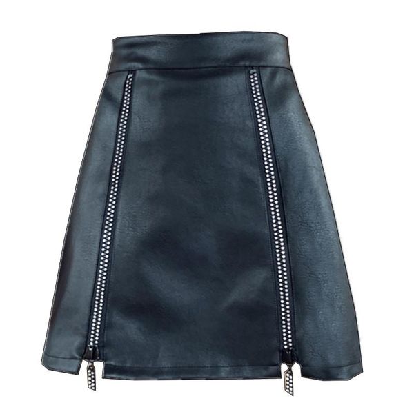 autumn europe bling diamond zipper pu leather skirt women punk queen fashion a-line safety shorts bottom female skirts, Black
autumn europe bling diamond zipper pu leather skirt women punk queen fashion a-line safety shorts bottom female skirts, Black