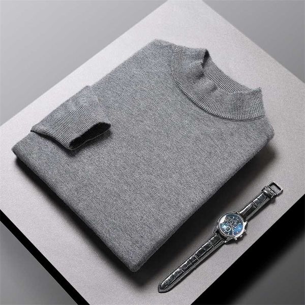 high end fashion brand knitted pullover sweater men half turtle neck autum winter woolen casual jumper clothes men 220108, White;black
high end fashion brand knitted pullover sweater men half turtle neck autum winter woolen casual jumper clothes men 220108, White;black