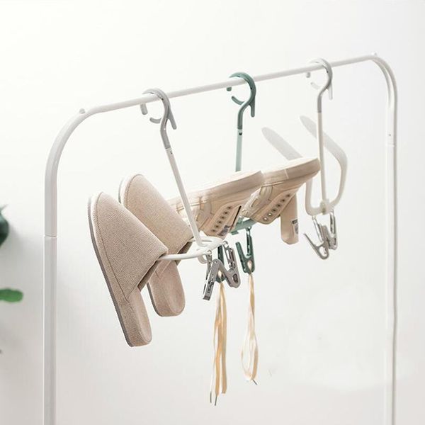 1pc household shoes drying rack windproof and anti-slip 360-degree rotating shoe hanger hook hanging shelf organizer clothing & wardrobe sto
1pc household shoes drying rack windproof and anti-slip 360-degree rotating shoe hanger hook hanging shelf organizer clothing & wardrobe sto