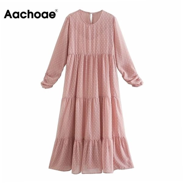 aachoae women sweet o neck lace chiffon dress chic dot embroidery ruffle midi dress long sleeve ladies casual dresses vestidos 210325, Black;gray
aachoae women sweet o neck lace chiffon dress chic dot embroidery ruffle midi dress long sleeve ladies casual dresses vestidos 210325, Black;gray