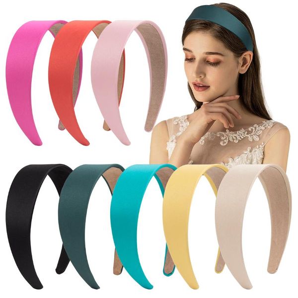 fashion women girls satin hairband kids handmade headband for bows flower hair accessories, Slivery;white
fashion women girls satin hairband kids handmade headband for bows flower hair accessories, Slivery;white