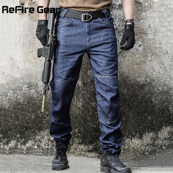 army combat jeans men wearable special force flexible military tactical swat multi pocket denim cotton pants men's, Blue
army combat jeans men wearable special force flexible military tactical swat multi pocket denim cotton pants men's, Blue