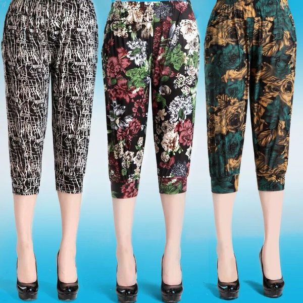 clothing calf length print high womens pant elastic trousers waist european summer thin capris, Black;white
clothing calf length print high womens pant elastic trousers waist european summer thin capris, Black;white