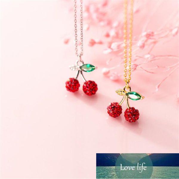 new flash full of crystal red small cherry 925 sterling silver jewelry temperament fruit clavicle chain pendant necklaces h571 factory price
new flash full of crystal red small cherry 925 sterling silver jewelry temperament fruit clavicle chain pendant necklaces h571 factory price