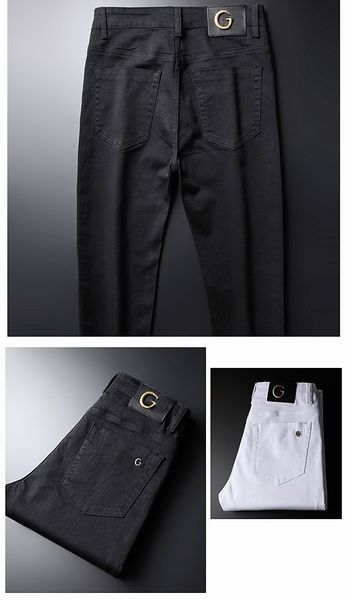fashion designer tide brand autumn jeans men'ss pure white cotton stretch slim fit casual men's jeanss with letters, Blue
fashion designer tide brand autumn jeans men'ss pure white cotton stretch slim fit casual men's jeanss with letters, Blue