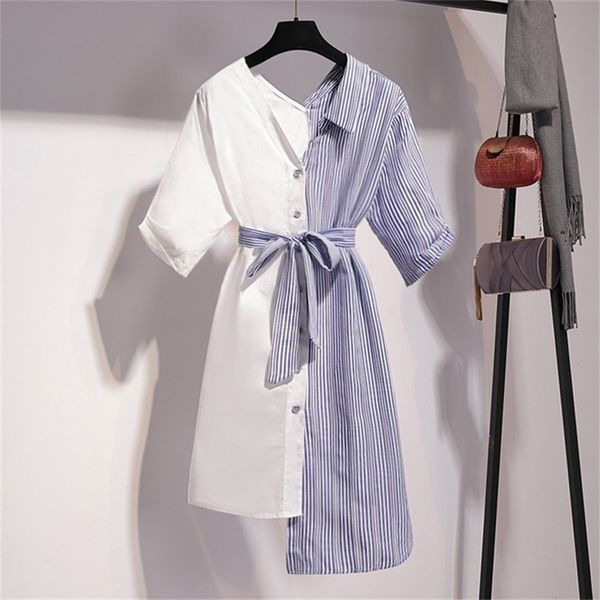 summer dress woman fashion irregular stripes splice white girl ladies leisure loose es vestido a260 210519, Black;gray
summer dress woman fashion irregular stripes splice white girl ladies leisure loose es vestido a260 210519, Black;gray