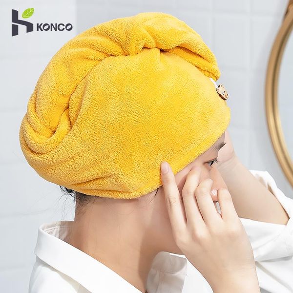 towel microfiber hair drying towels water-absorbent dry cap bath shower wrap turban with buttons salon hat
towel microfiber hair drying towels water-absorbent dry cap bath shower wrap turban with buttons salon hat