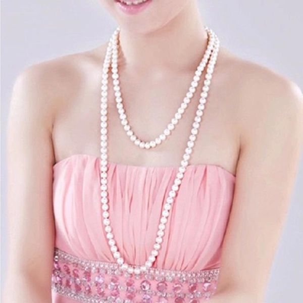 chains 8mm beads simulate pearl choker necklace 140cm tassel long sweater chain women female boho jewelry mothers day gift, Silver
chains 8mm beads simulate pearl choker necklace 140cm tassel long sweater chain women female boho jewelry mothers day gift, Silver
